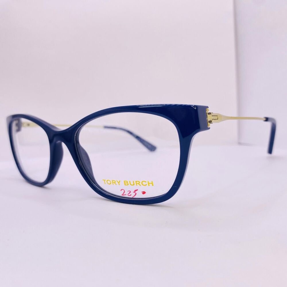 Tory Burch Eyeglasses Frames TY 2063 1520 53 [] 18 135 Blue Gold Authentic